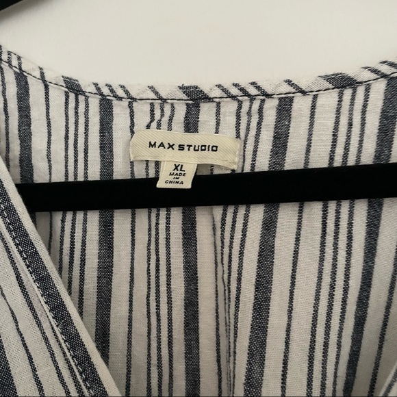 Max Studio V-Neck Waist Tie Dress - Picture 3 of 3